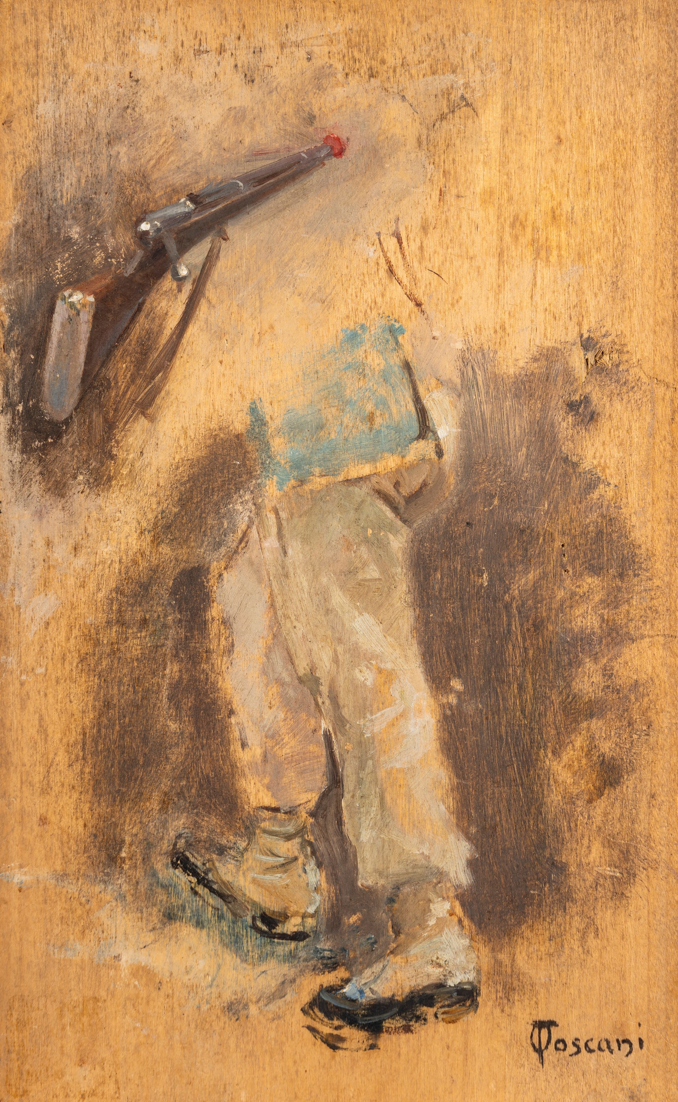 Odoardo Toscani - Giovane venditore arabo, olio su tavola