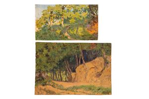 Paesaggi con sentieri nel bosco