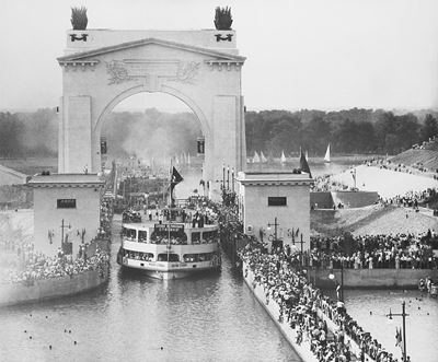 Festa per l'apertura del canale Volga - Don (1951), stampa successiva alla gelatina ai sali d'arg...