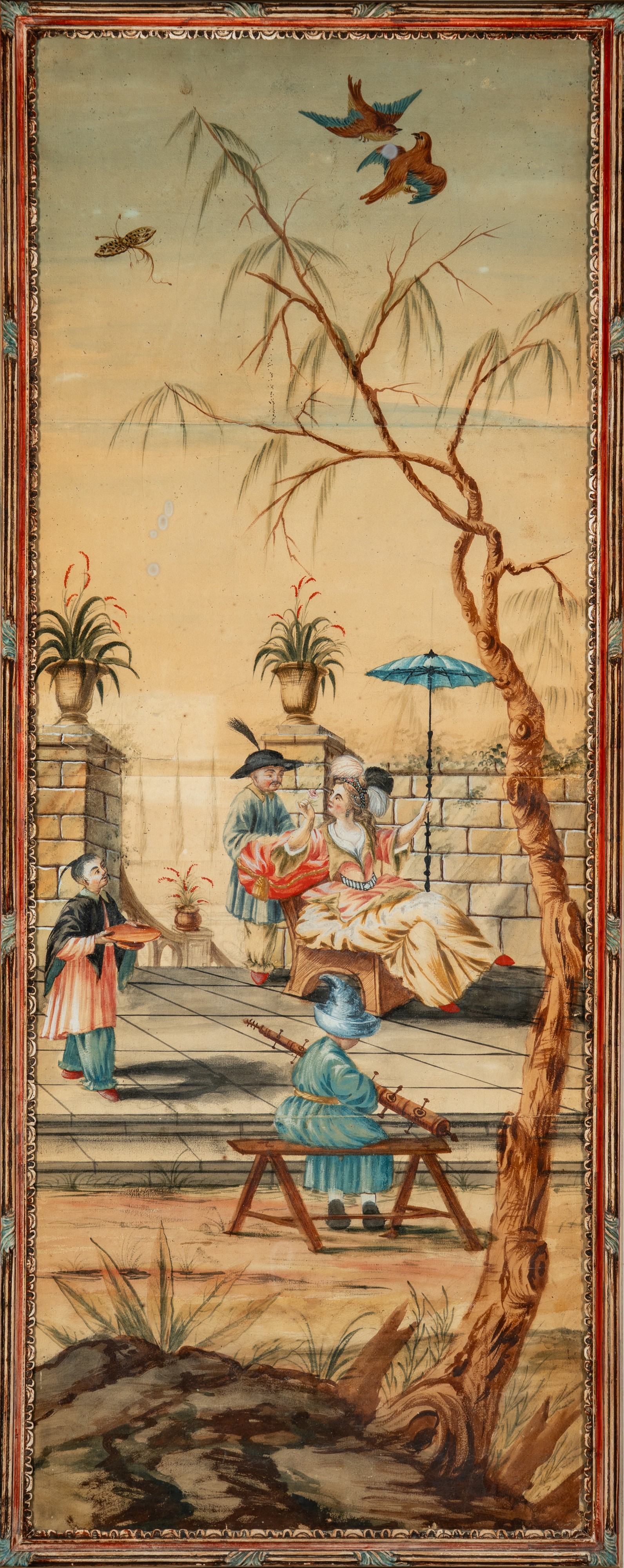 Coppia di pannelli a chinoiserie, Piemonte, secolo XVIII