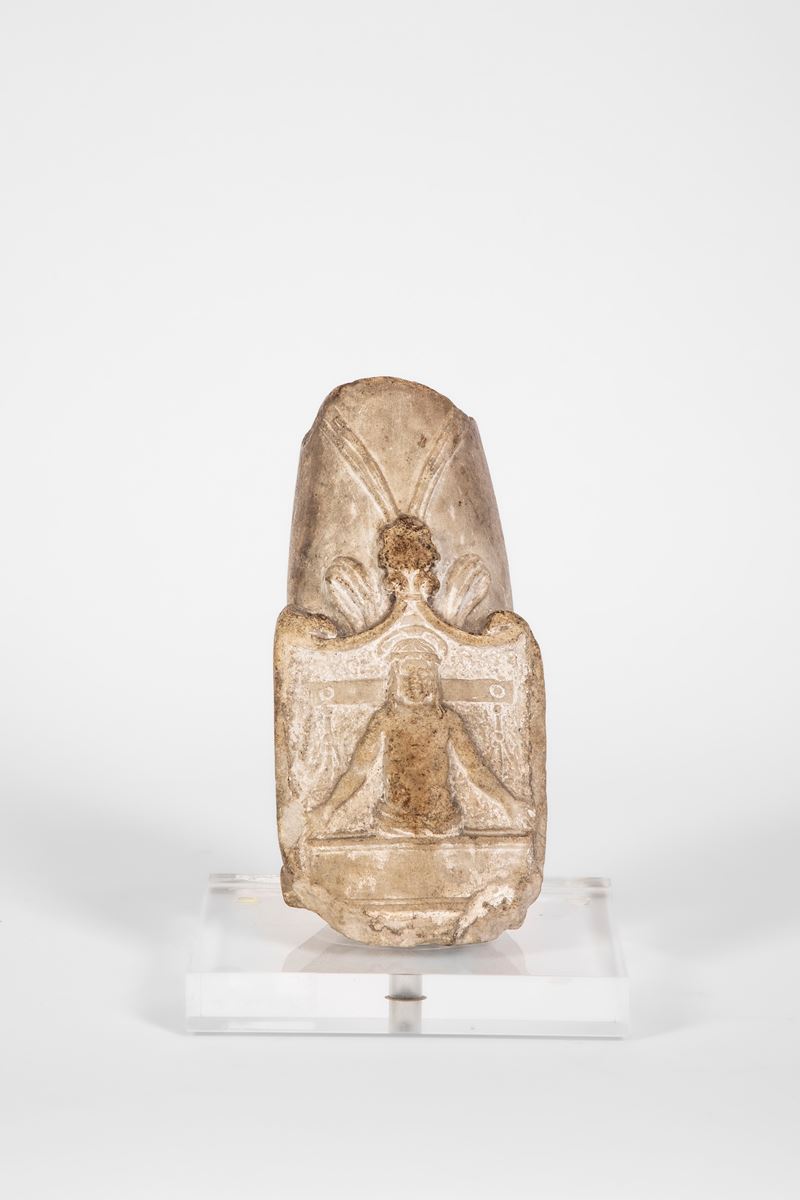 Cristo in Pietà, frammento di rilievo in pietra scolpita a rilievo (probabile XV-XVI secolo)
