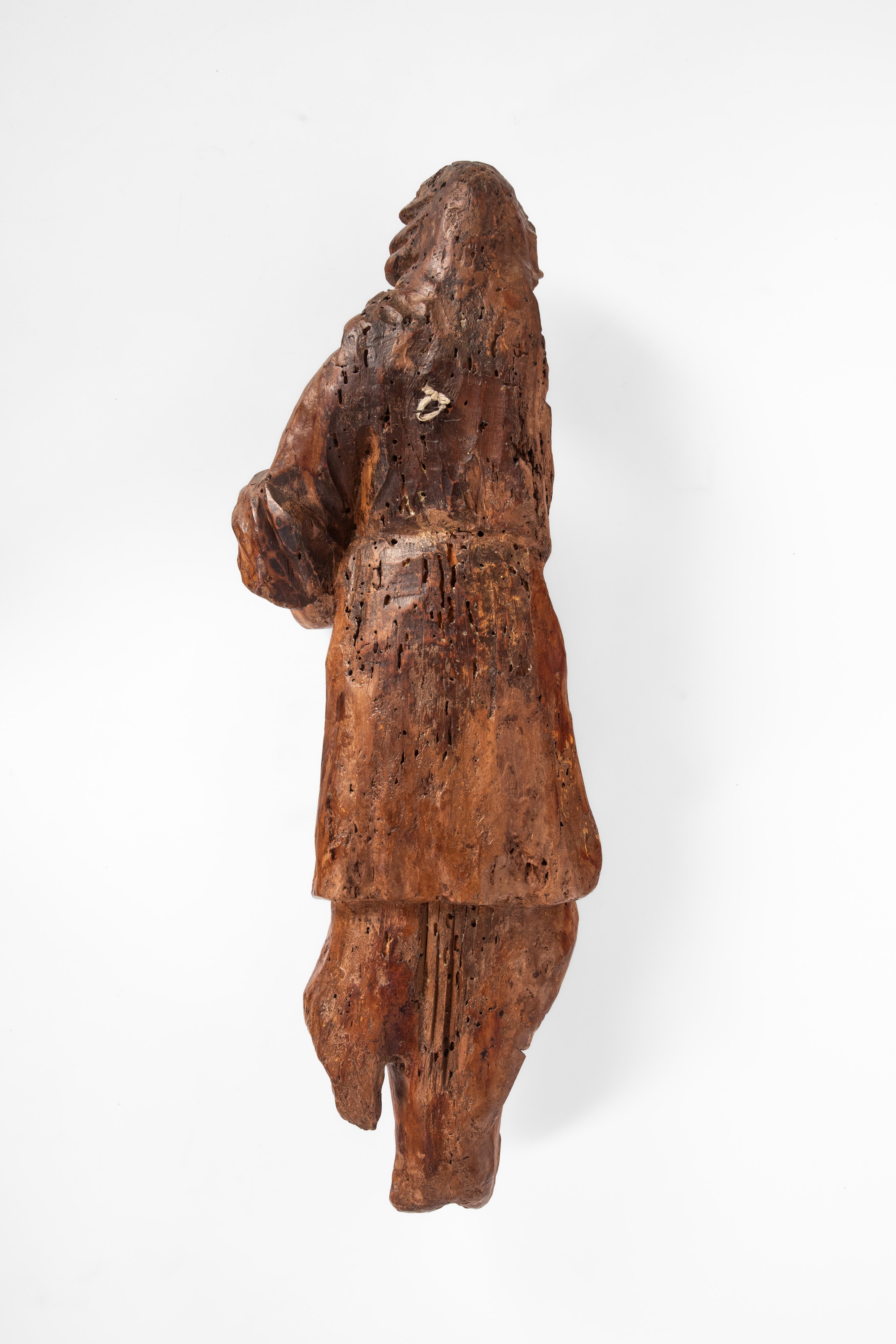 Fregio in legno scolpito raffigurante santo, Secolo XVII-XVIII