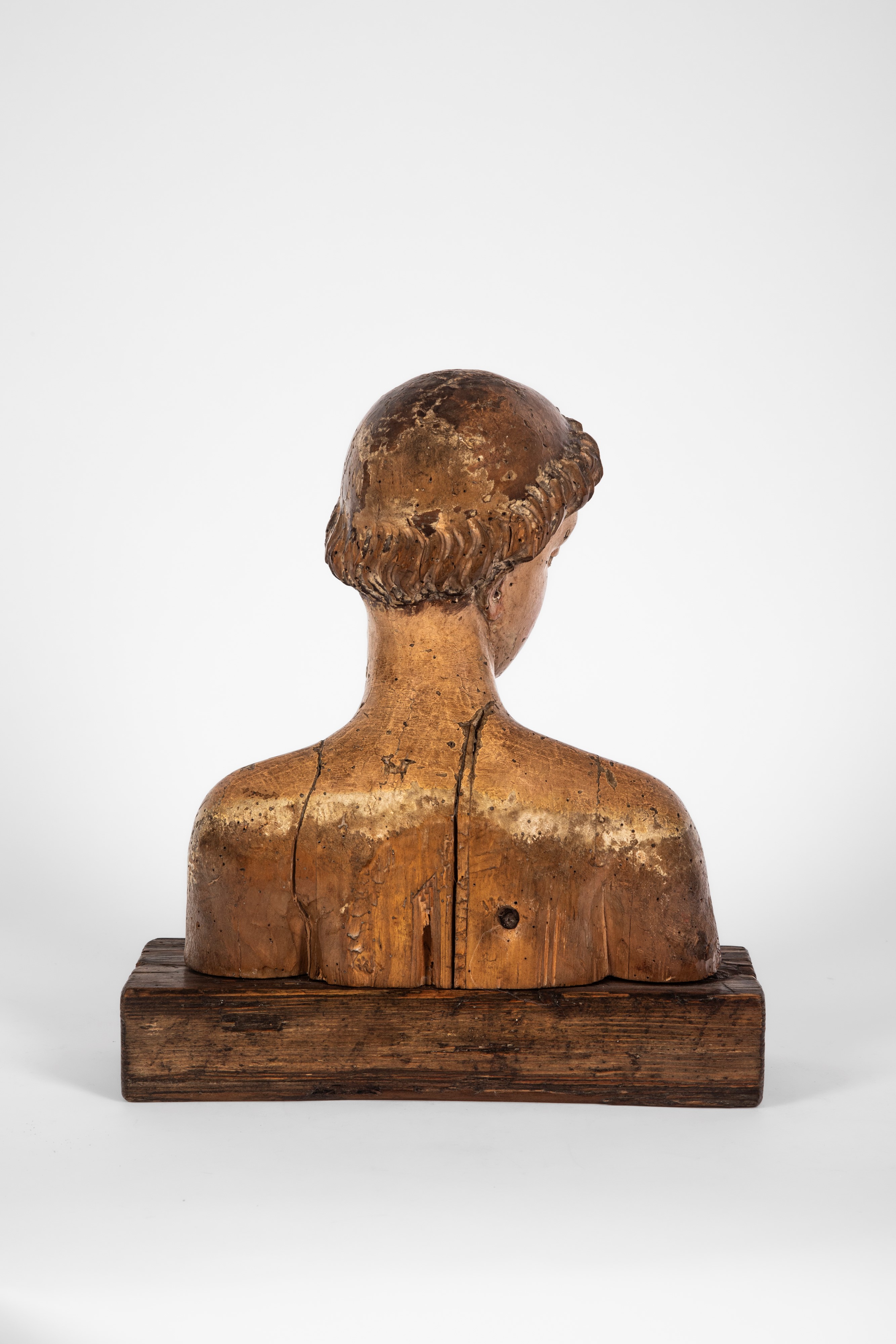 Toscana (sec. XV), Busto in legno scolpito policromo raffigurante la Vergine Annunciata
