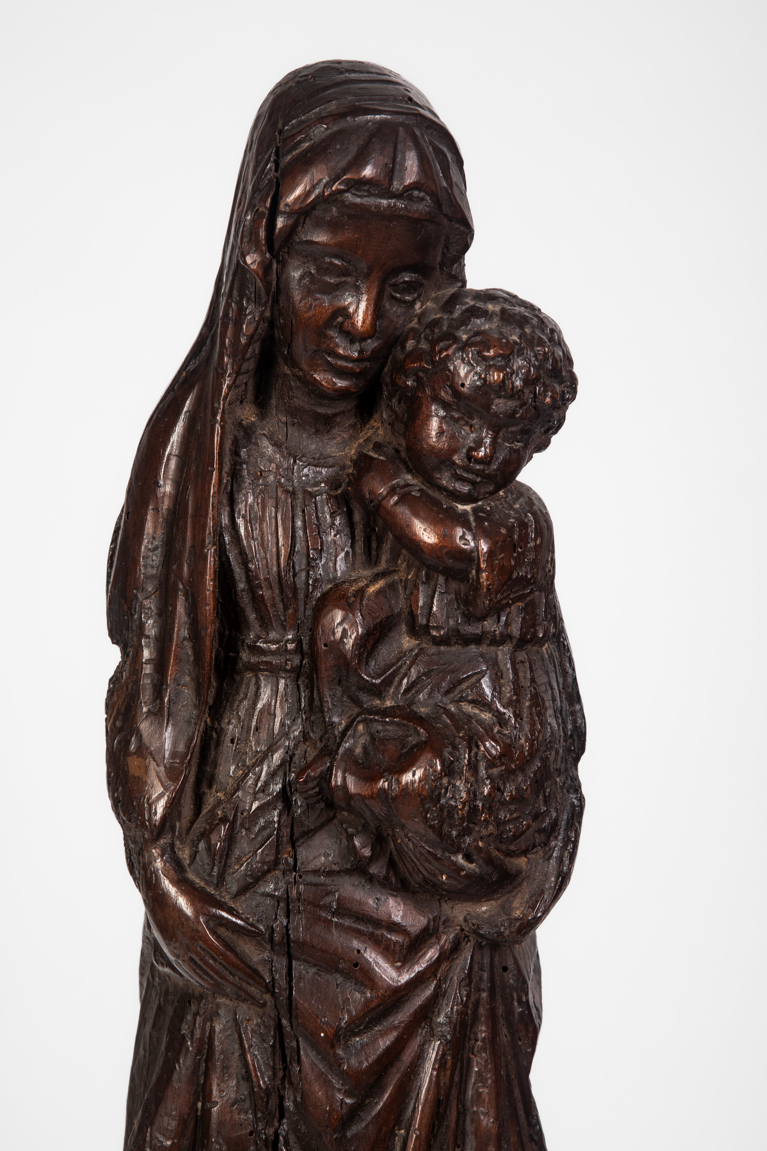 Statua in legno, Madonna con Bambino, XVIII secolo