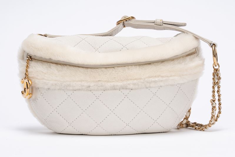 Chanel - Marsupio, pelle di montone matelassé panna (2018)