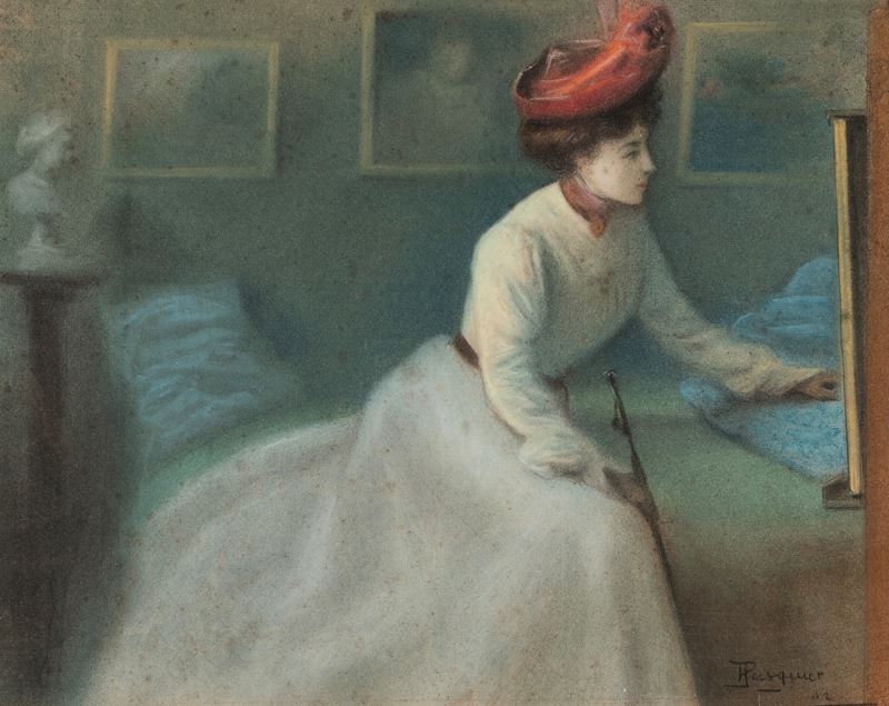 H. Pasquier - Nello studio