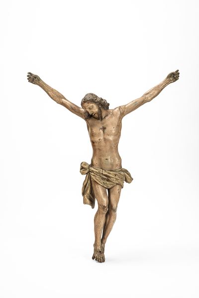 Cristo, scultura in legno scolpito e laccato, secoli XVIII-XIX