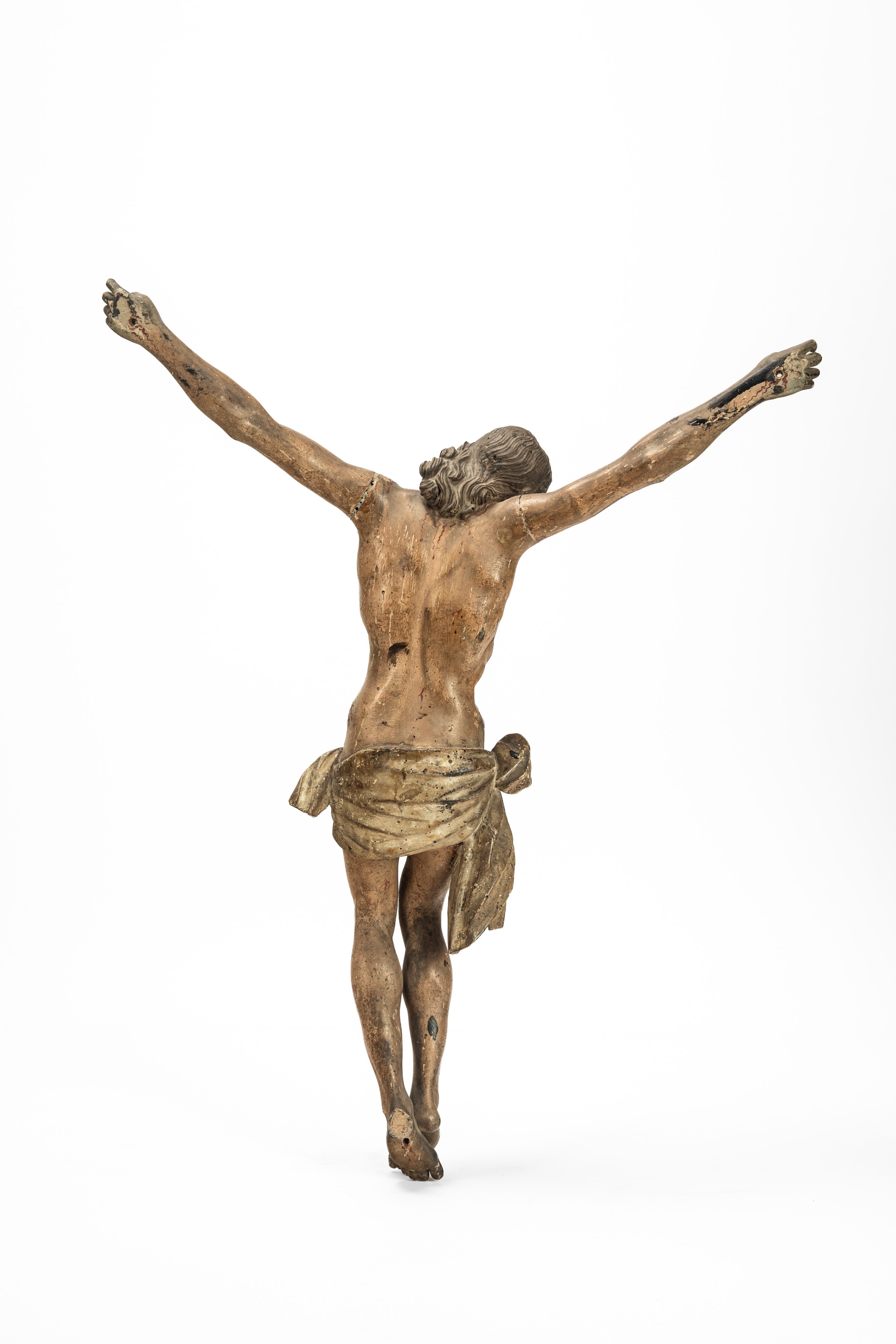 Cristo scolpito in legno, laccato e policromo, XVIII–XIX secolo