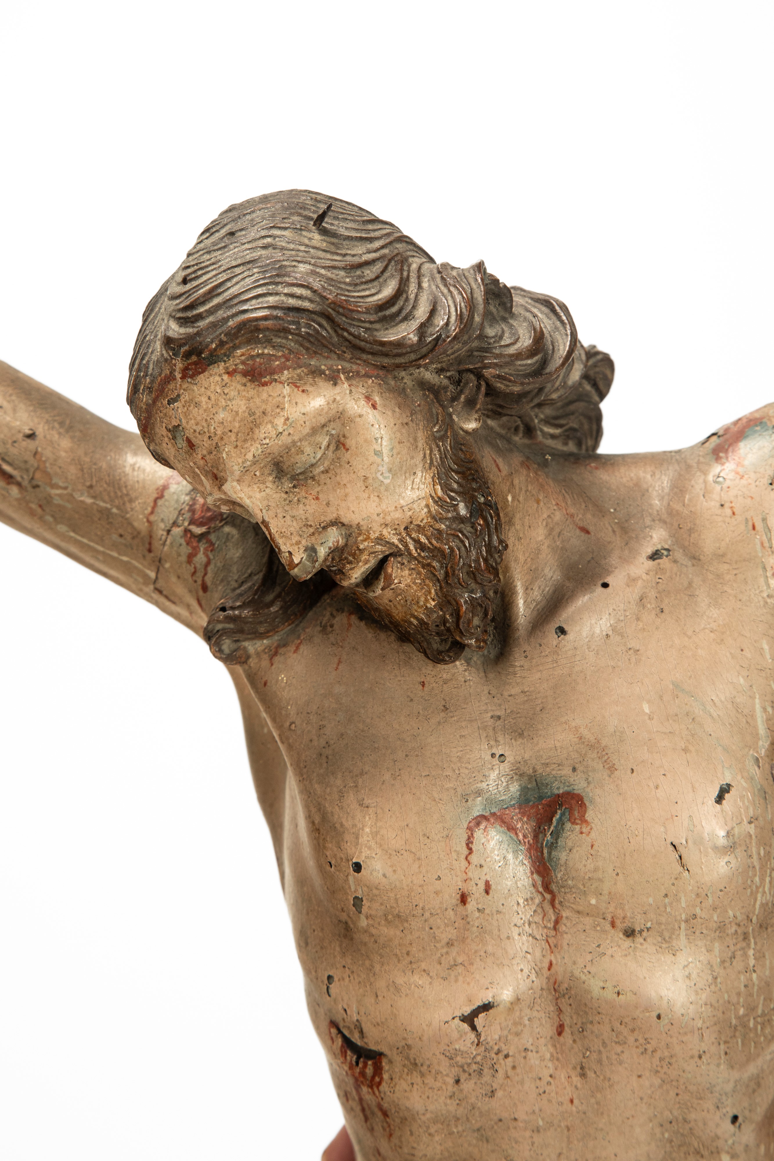Cristo scolpito in legno, laccato e policromo, XVIII–XIX secolo