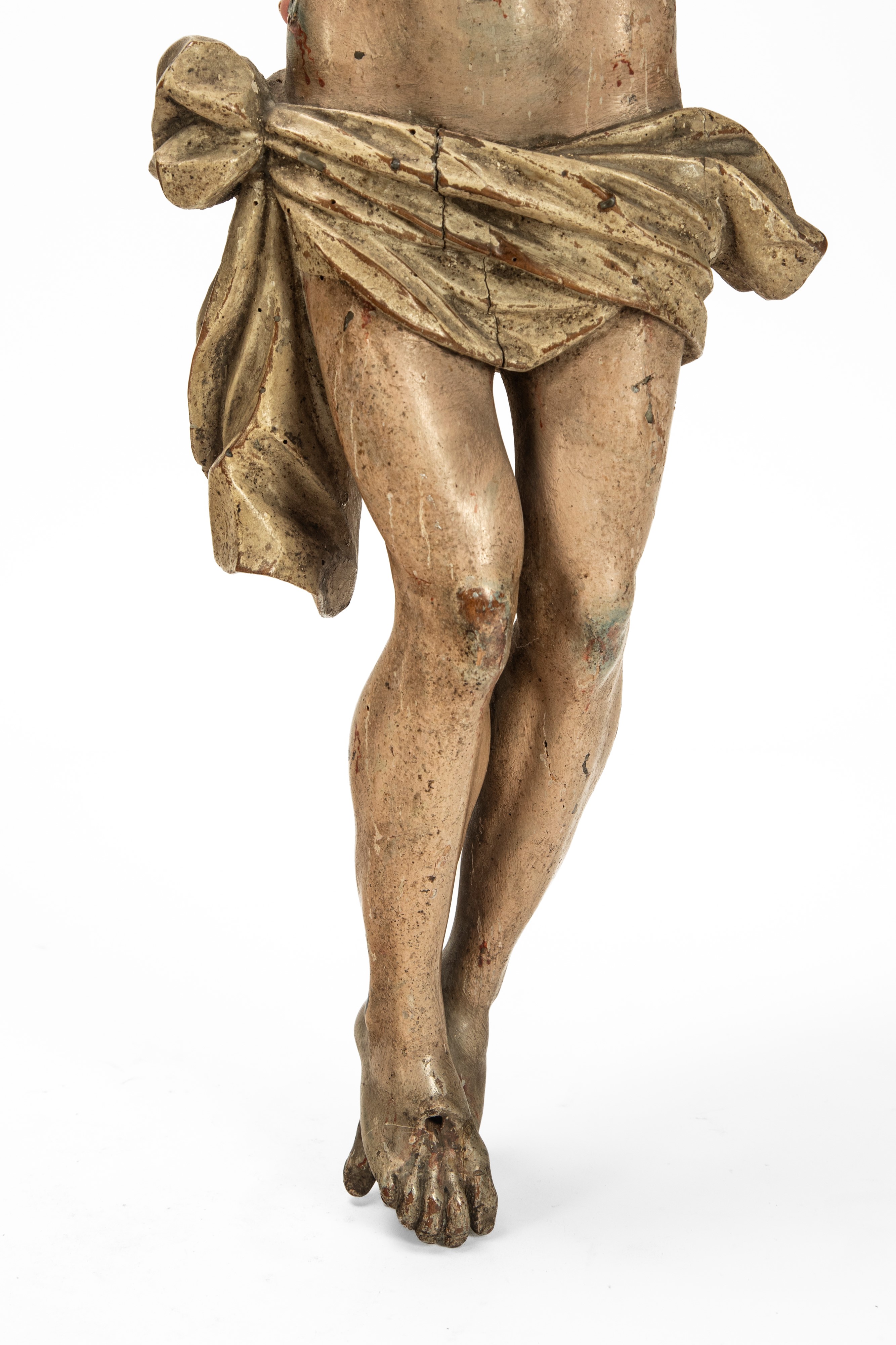 Cristo scolpito in legno, laccato e policromo, XVIII–XIX secolo
