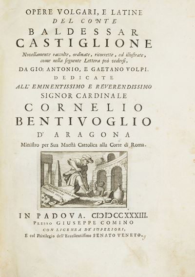 Opere volgari e latine, 1733