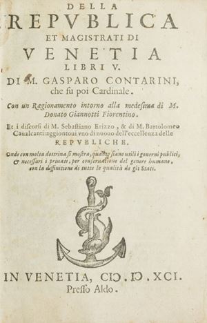 Della republica et magistrati di Venetia libri V
