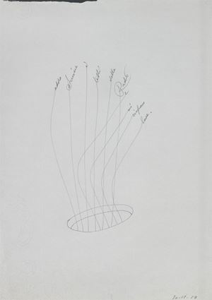 Parole alla radio, 1959
biro su carta
cm