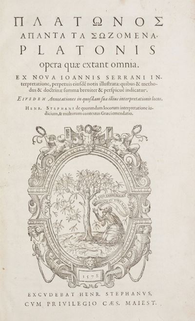 Platonis opera quae extant omnia, Edizione del 1578