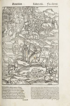 Vergilius cum commentariis. Opera Vergiliana antea corrupta et mendosa, nunc vero multorum exemplarium collatione in integrum restituta, docte et familiariter exposita