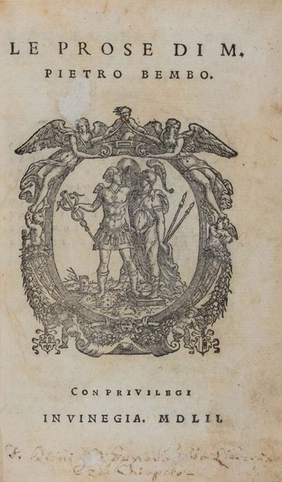 Le prose. Edizione del 1552 dedicata al cardinale Giulio de' Medici