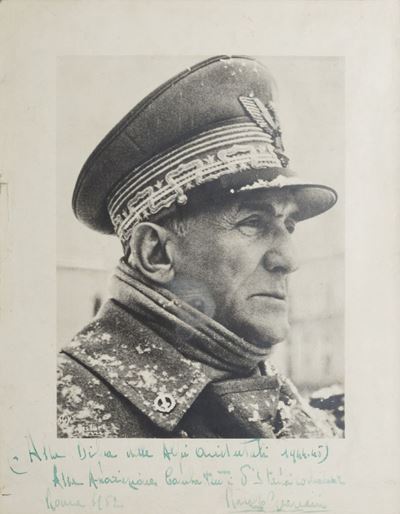 Graziani, Fotografia con dedica