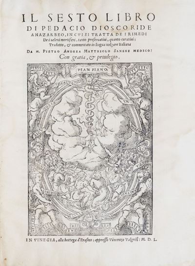 Mattioli, Il Dioscoride con i suoi discorsi, 1550