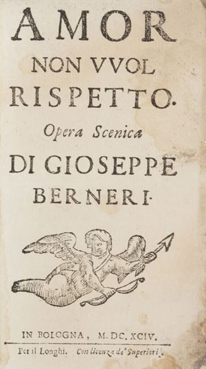 Amor non vuol rispetto. Opera scenica
