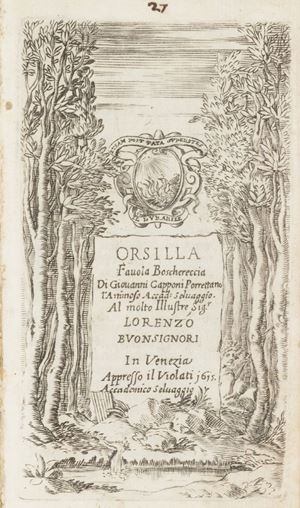 Orsilla fauola boschereccia