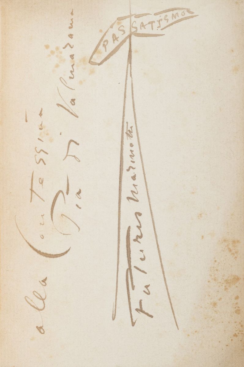 Futurismo - Marinetti, Filippo Tommaso - Marinetti, Zang Tumb Tumb. Adrianopoli ottobre 1912. Par...