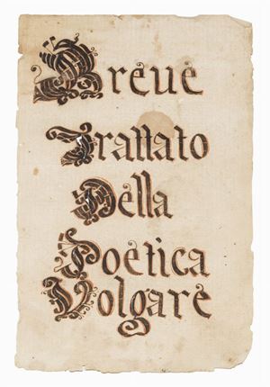 Breve Trattato della Poetica Volgare