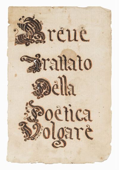 Breve Trattato della Poetica Volgare (1690)