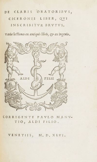 Cicerone, De oratore... ad Q. Fratrem, libri III