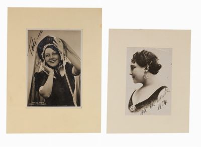 Cantanti liriche, Insieme di foto autografate degli anni '30
