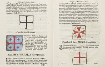 Guarini, Origine e Fondazione di tutte le Religioni e Militie di Cavallieri, terza edizione, 1666