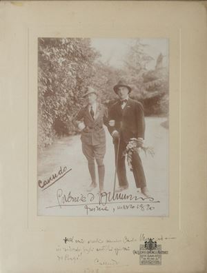 Gabriele D'Annunzio - Fotografia autografata