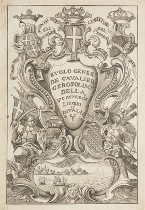 Ruolo Generale de’ Cavalieri Gerosolimitani della Veneranda Lingua d’Italia