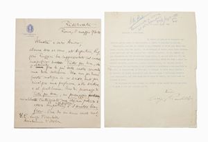 Lettera dattiloscritta firmata