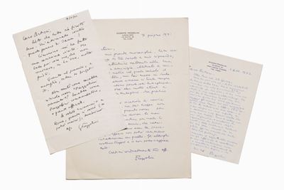 Prezzolini, Lettere autografe e firmate a Giovanni Artieri (1960-1972)