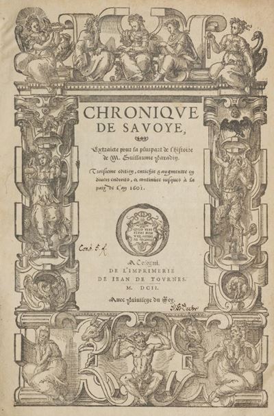 Guillaume Paradin, Chronique de Savoye. Extraicte pour la pluspart de l’histoire, terza edizione
