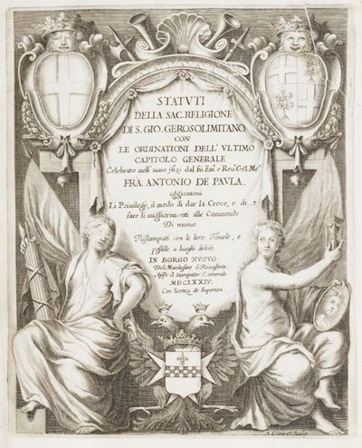 Volume, che Contiene Li Statuti della Sacra Religione Gerosolimitana