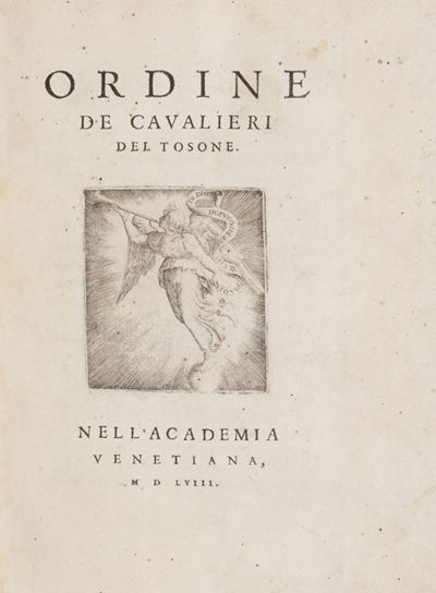 Sansovino, Ordine dei Cavalieri del Tosone, opuscolo del 1558