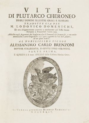 Plutarco [Domenichi, Ludovico] - Vite di Plutarco