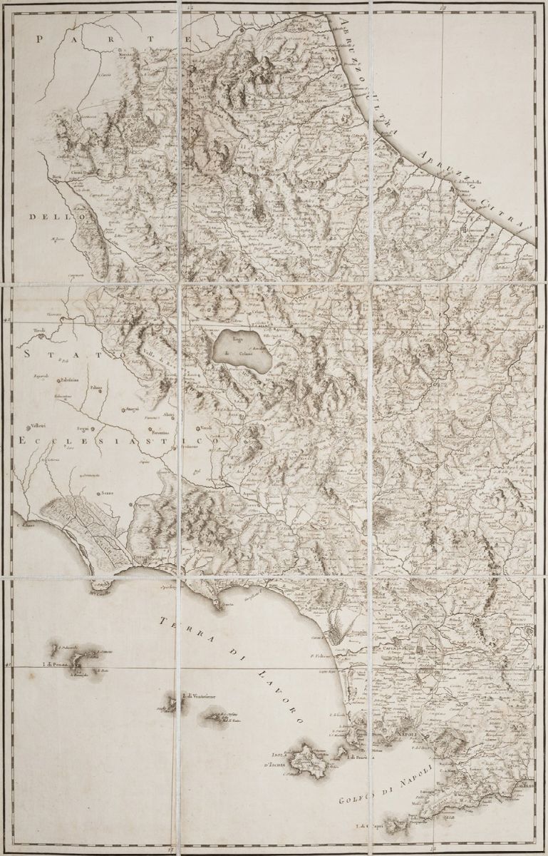 Rizzi Zannoni, Giovanni Antonio - Rizzi Zannoni, Carta geografica della Sicilia, 1769