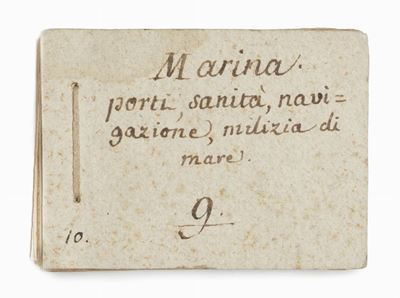 Diritto del Mare, Marina, Porti e Navigazione - Manoscritto del 1803