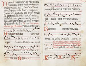 Codice liturgico - Manoscritto musicale