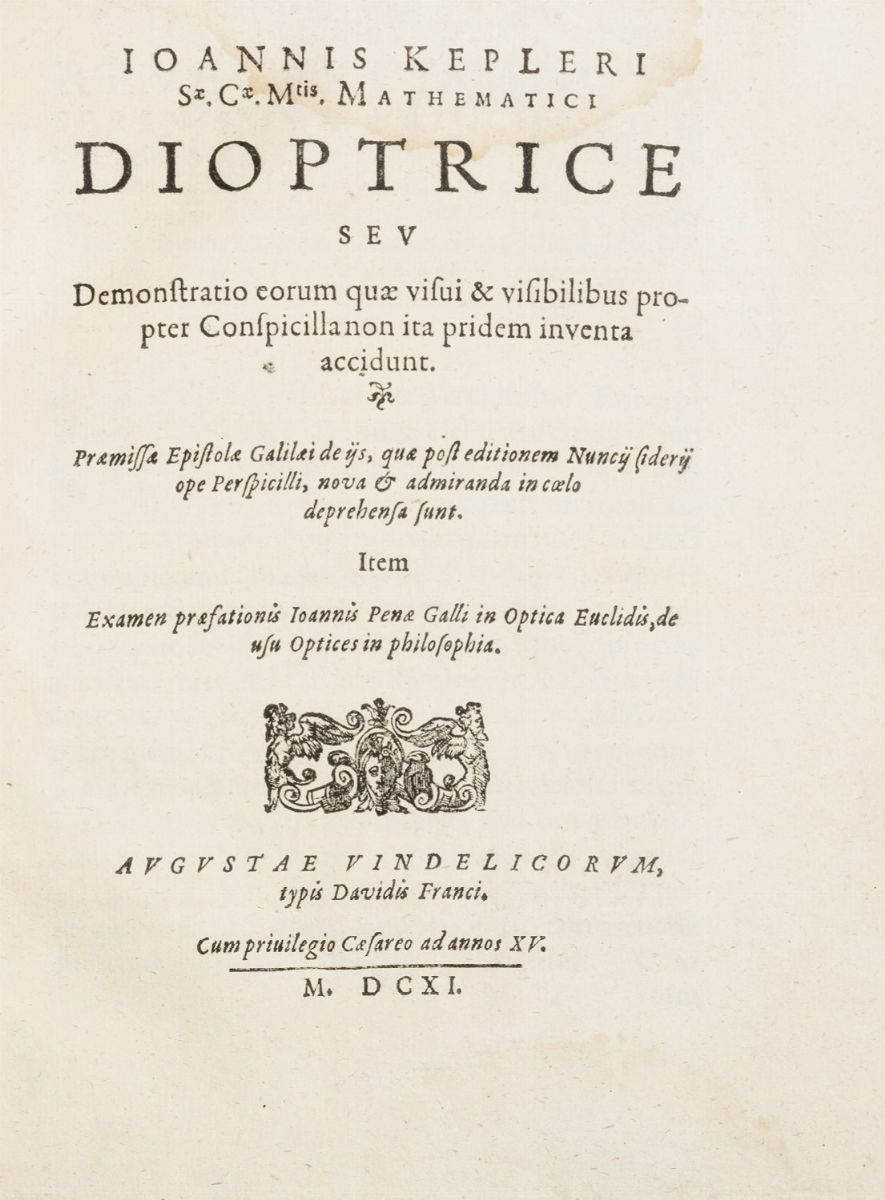 Galileo Galilei - Sidereus Nuncius - Prima edizione del testo fondativo della moderna astronomia