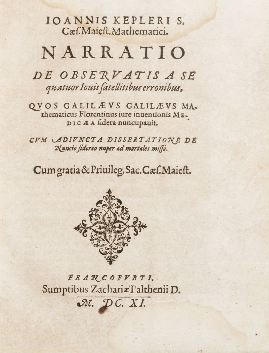 Galileo Galilei - Sidereus Nuncius - Prima edizione del testo fondativo della moderna astronomia