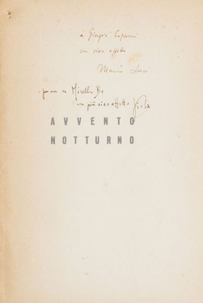 Luzi, Avvento notturno, 1940