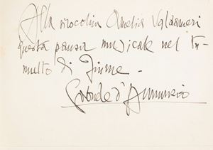 D'Annunzio, Gabriele e De Carolis, Adolfo - Ritratto di Luisa Baccara