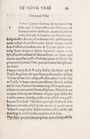 Opusculum de mirabilibus noue et veteris vrbis Rome editum a Francisco Albertino