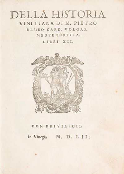Della Historia Vinitiana, Prima edizione in italiano, 1552
