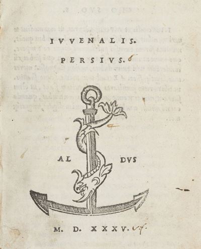 Giovenale, Iuuenalis. Persius, ristampa dell'edizione aldina del 1501