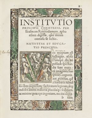 Erasmo da Rotterdam [Erasmus, Desiderio] - Insitutio Principis Christiani