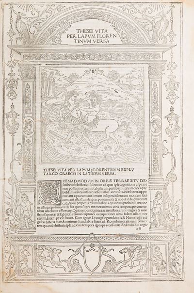 Plutarco, Vitae illustrium virorum - Sextus Rufus. De historia Romana, quarta edizione del 1491